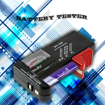 BT-168 AA/AAA/C/D/9V/1,5 V batterier Universel Knap Celle Batteri farvekodede Meter Angive Volt Tester Checker BT168 Magt 164781