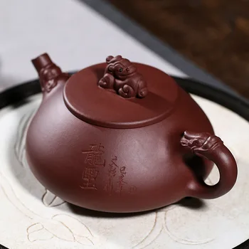 Yixing Tekande Lilla Ler Xishi Tekande Sort Te Teaware Produkt Tepotter Jasmin Kinesiske Theepot Køkken Forsyninger EH60TP