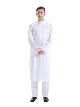 Muslimske Robe Arabiske Mænd Thobe Ramadan Kostumer Solid Arabisk Pakistan, Saudi-Arabien Eid Tyrkiet Abaya Mandlige Nationale Islamisk Tøj 165098