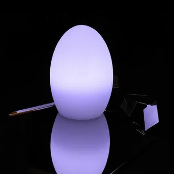 Bordlampe æg formet lampe bardisk glas mousse led tæller lampe fjernere skift farver 165101