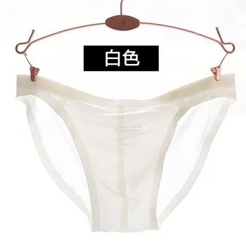 3D problemfri, i ét stykke åndbar tynd sektion tidevandet Trusser mænd bikini slip homme nye Hot Salg ice silke sexet undertøj