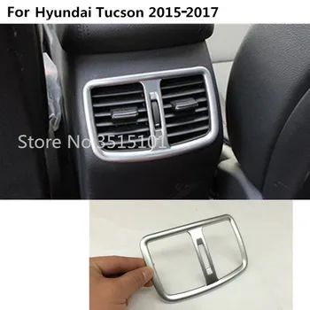 Bilen kroppen ABS Chrome pynt dække trim bageste Aircondition Stikkontakten, Vent emhætter 1stk For Hyundai Tucson 2016 2017 2018 165689