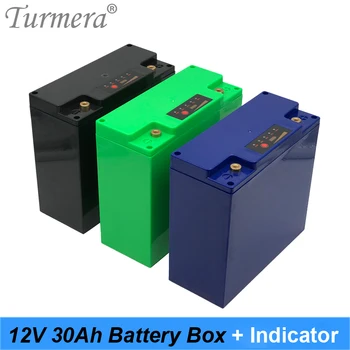 Batteri Box Opbevaring Tilfælde, 12V 30Ah med Kapacitet Indikator Bygge 48Piece 18650 Batteri til (Uninterrupted Power Supply 12V Turmera 165793
