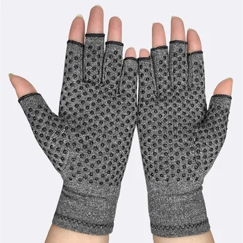 Gigt Handsker Mænd Kvinder Reumatoid Kompression Hånd i Handske til Osteoarthrit guantes ciclismo перчатки без пальцев #A35