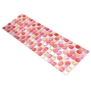 Cherry Pink Mosaik Selvklæbende Flise Backsplash 3D wallsticker Epoxy Badeværelse, Køkken Hjem Olie-Bevis Vandtæt Indretning 167393