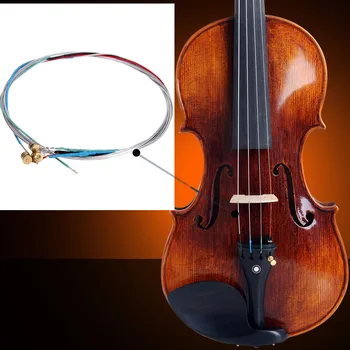 Violin String Komplet Sæt E-A-D-G-Core Violin String Erstatning for 3/4 & 4/4 Violin 4stk musikinstrument, Reservedele, Tilbehør 167560