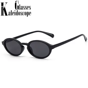 Tendenser Ovale Solbriller Kvinder Mode Små Runde solbriller Mænd Grøn Solbrille Damer Vintage Hip Hop-Brillerne UV400 Farvet 168240