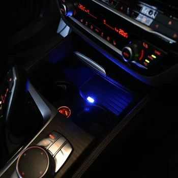 Bil Indikator USB-LED-Lampe Dekorative lys Atmosfære Auto Interiør Omgivende Lys