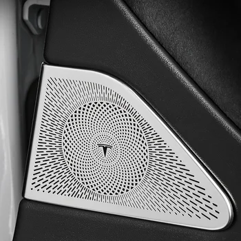 For 2020 og 2021 År Tesla Model 3 En-søjle Horn Surround Back Foran Bageste Trekant Døren Luft Under Sæde Højttaler Dække 168596
