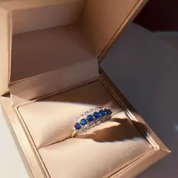 Kvinder Lady Elegante Runde Cut Elegante Zircon Sten Indlagt Ring Unikke Bryllup, Engagement Ringe, Smykker