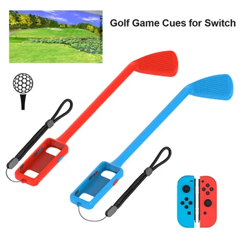 2021 2stk Golf Club Greb Super Rush Skifte Controller Gaming Håndtag til Glæde Con Golf Club Greb for Mario Golf