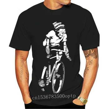 TUREN I 3D-T-Shirt cykler mountainbike cykler skeletter, knogler, kranier tre dimensionelle 3-d kunst 16929