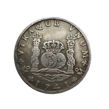 Spanien 1741 Erindringsmønt Kong Philip V Krone Mønt Samling Souvenirs Med Hjem Dekoration Håndværk Pynt Gaver 169607