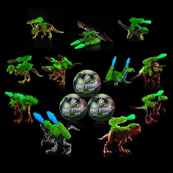 5 Overraskelse Dino Strejke Overraskelse Mysterium Kæmper Collectible Dinos af ZURU Glød i Mørke stil tilfældig 169639