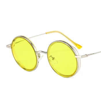 2021 Mode Runde Overdimensionerede Solbriller Kvinder Ovale Solbriller Kvinder/Mænd Vintage Briller til Kvinder Luksus Oculos De Sol Gafas 169960