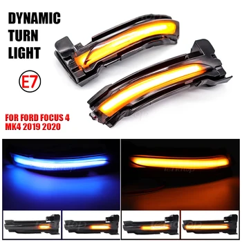 For Ford Focus 4 MK4 2019 2020 Dynamisk Streamer Strip Sluk Signal Lampe bakspejlet Sekventiel Blinker LED Side Light Car Styling 17052