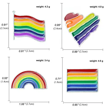 Rainbow Pin-Badge Kærlighed Hjerte Banner Broche Jakke Tøj Dråbe Olie Krave Pin-Tegnefilm Broche Taske Tilbehør