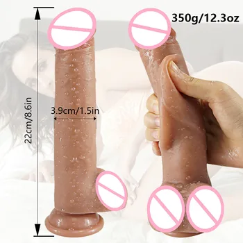 Silikone Dildo Stor Dildo Hud følelse Realistisk Penis Pik Dildo Kvindelige Masturbator sugekop Dildoer Sex Legetøj Til Kvinder