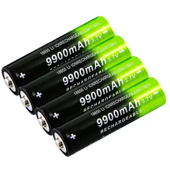 3,7 V 18650 9900mAh Genopladeligt Batteri 2/4/8stk Batteri + 4 Slots 3,7 V 18650 USB oplader 171534