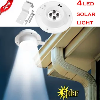 Høj Kvalitet 4 LED Solar Powered Rendestenen Lys, Udendørs Indre Have Mur, Hegn Vej Lampe Nat Lys Gade Lampe