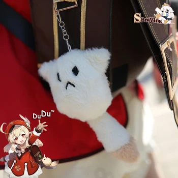Anime Genshin Indvirkning Klee Cosplay Dukke Søde Plys Nøglering Duduke Dukke Skole Taske Vedhæng Tegnefilm Nøgleringe Spil Xmas Gaver