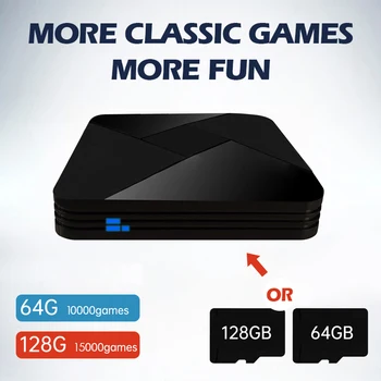 Powkiddy GAMEBOX G5 S905L WiFi 4K HD Super X Konsol 40000+ Retro Klassiske Spil Mini TV-Boks Video-Afspiller Til PS1 PSP N64 MAME DC