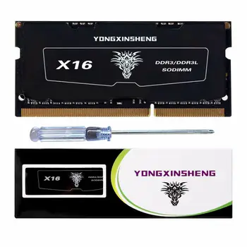 DDR3L 4GB 8GB 1600MHz PC3-12800S 1.35 V SODIMM Memory Stick ram-Modul for bærbare Notebook med Sort Mærkat 17257