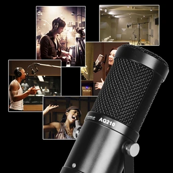 AQTA VERDEN AQ-210 Anker K Song Recording Kondensator Mikrofon, Computer Desktop Recording Studio Sang Mikrofon 172723