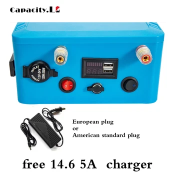 Kapacitet 12v lifepo4 Batteri 25ah Lithium-jern-fosfat Golf Genopladeligt batteri med BMS og AC350W 220V-Udgang 172856