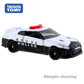 Takara Tomy Tomica No. 105 Nissan GT-R Politi Bil Model Kit 1/62 Miniature Trykstøbt Funny Kids Legetøj Samleobjekter Hot Pop