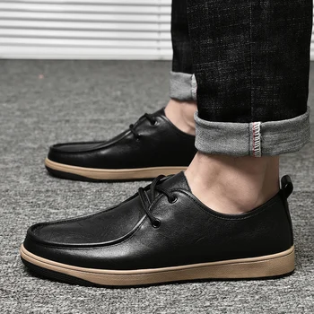 Mænds formelle sko kniplinger op oixfords mode komfortable Mænd kjole sko mænds afslappet sko black brown sko til mænd sko 173022