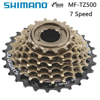 Shimano MF-TZ500 7 Speed Cykel Kassette Frihjul 14-28T 14-34T Tandhjul 7s Stål til MTB Vej Folde Cykel tilbehør 173041