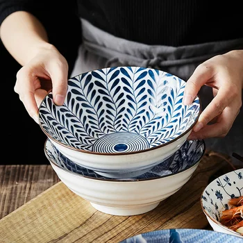 CHANSHOVA 4.2/8 inches håndmalede Keramiske håndlavet Noodle bowl salat skål lille skål suppe China Porcelæn G216
