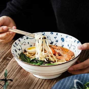 CHANSHOVA 4.2/8 inches håndmalede Keramiske håndlavet Noodle bowl salat skål lille skål suppe China Porcelæn G216