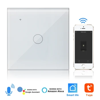 Wifi Touch Skifte Neutral Ledning Smart Liv Remote App Control Arbejder Med Amazon Alexa