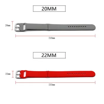 Ny Farve 20mm 22mm Band til SAMSUNG Galaxy Watch 42 46mm Galaxy Se 3 45mm 41mm Silica Gel til Amazfit Bip-GTR-Stropper Active2