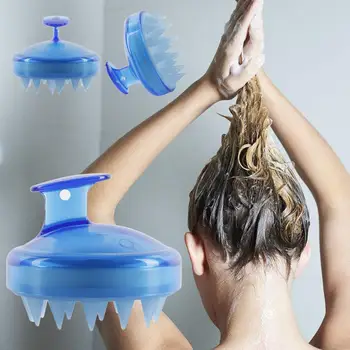 1pc Behagelig Silikone Shampoo Hovedbunds Massage Børste Hår Vask Kam Krop Bath Spa Slankende Massage Børste Personel Sundhed