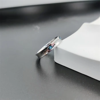 1:1 925 Sterling Sølv 1837 Kvindelige Ring Classic Blue Zircon Indlagt Ring Til Kvinder, Damer Part Luksus Mærke Smykker Gaver