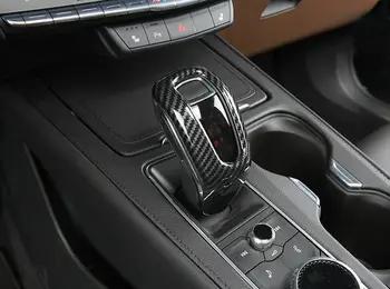 For Cadillac XT4 2018-2020 kulfiber Look Gear Skift Knop Greb Dække Trim 1stk Bil ændring Auto dele 174545