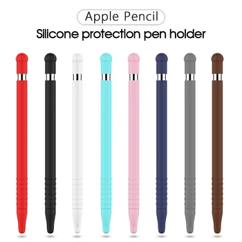 Farverige Blød Silikone For Apple Blyant 1 Udskiftning Kompatibel med Apple Blyant 1st Spids Pen Beskyttende Pen, Blyant Tips Sag 174788