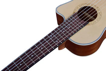 Guitalele Guilele 30 Inches Gran Cutaway Mini Electric Guitarlele Baryton Akustiske Guitarer 6 Strenge Ukulele Travel Guitar