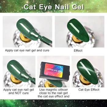 MSRUIOO 5ML Sparre Cat Eye Neglen Gel Polish 9D Laser, Magnet Lakker Soak Off UV-LED Magnetiske Lakker DIY Top Coat Nail Art Varni 175207