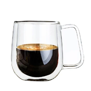 Kaffe Kopper Sæt Te Krus er Håndlavet Kreative Øl Drikker et Krus Kontor Krus Gennemsigtig Drinkware Dobbelt Glas, Kopper