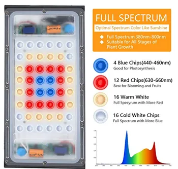 Full Spectrum LED vækst Lys Med Trefod Justerbar Gulv Lampe 150W Phytolamp Til Indendørs Plante, Blomst Sætteplante EU ' OS Stik