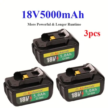 Makita 18V Li Oplaadbare Batterij Power Tools - Ion Batterijen Waitley 18V 6.0 ah 6000mah Prismatisk Kun Batterier Bundt 1 Dør 175807