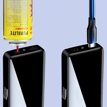 Vindtæt USB-ARC Elektrisk Lighter Bic Plasma-Metal Butan Turbo Torch Lightere, Gas-El-Dobbelt-Brande Gadgets for Mænd 17626