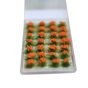 Blomst Cluster Simulering Plante Plante Model Toy Landskab Gør Sand Tabel Diy Diorama Grønne Tog Bygning Spejl Grønne Tog