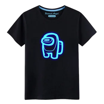 Børn 3D-Print T-shirt Sommer Børn Lysende T-Shirts Drenge Piger Korte Ærmer Toppe Teens Anime Tegnefilm Tøj Barn Tee 176552