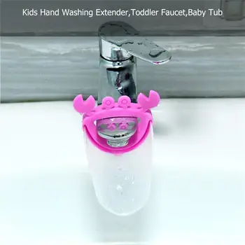1 PC Tegnefilm Krabbe Børn at Vaske hænder Extender lille Barn Hane Baby Bøtter Vask Vand fra Hanen Badekar Legetøj til Børn Montessori Legetøj Gave