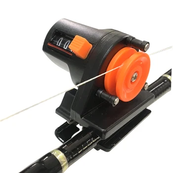 Overlinie Tackle fishfinder Wire Gauge Digital Display 0-999M Bærbare Meter Længde Counter fiskesnøre Tæller 177023